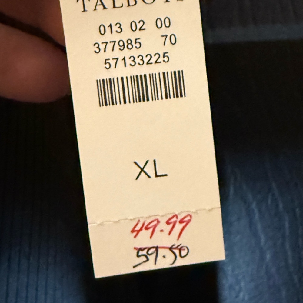 Talbots Black Ribbed Tank Top - Picture 4 of 4